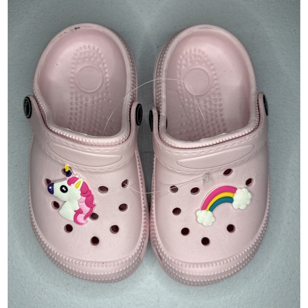 Vilocy Girls Charms Detailed Clogs in pink Size 25 (8.5-9c)